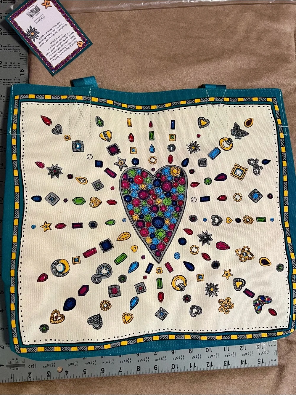 Brighton Charmed Love Tote - Yellow, Teal, Blue, Pink, Purple